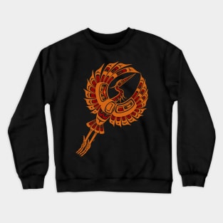 PNW Native Heron, Autumn colors Crewneck Sweatshirt